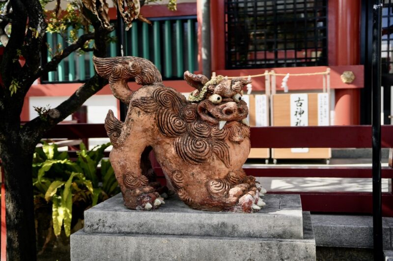 波上宮 狛犬 吽形