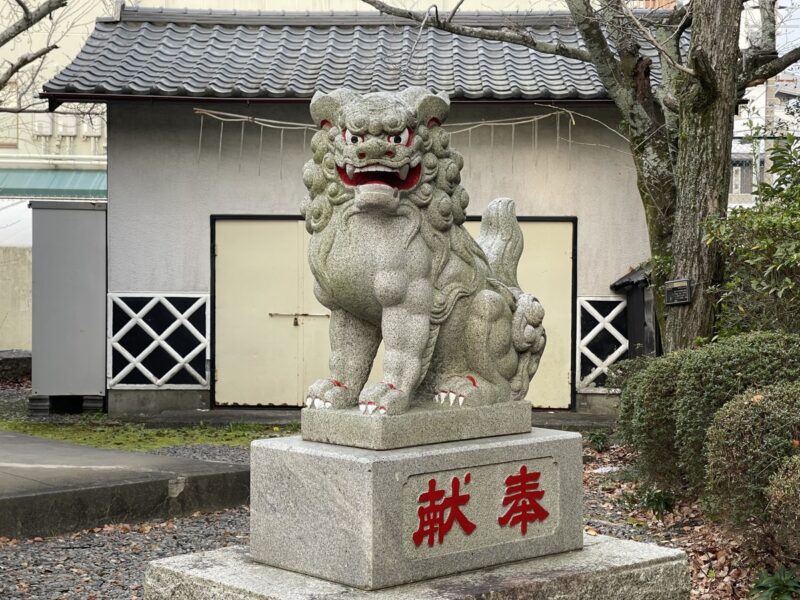 焼津大井神社 狛犬 阿形